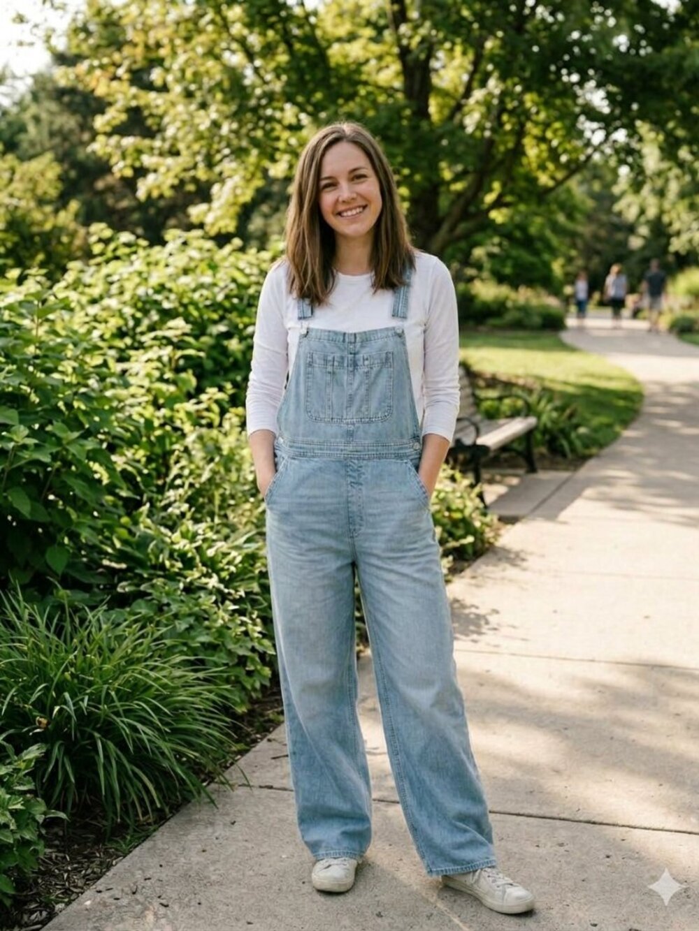 Denim Forum Aritzia Blue Jeans Baggy Overalls